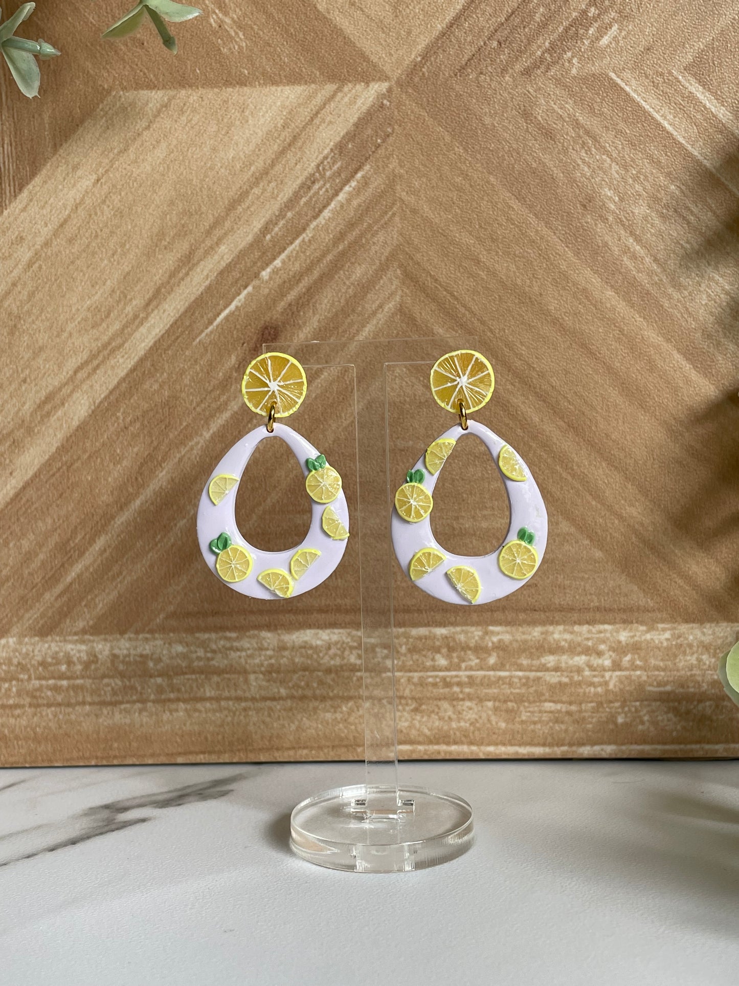 Lavender Lemonade Earrings