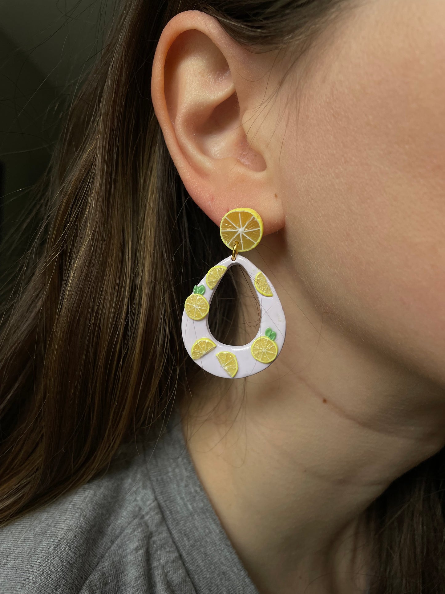 Lavender Lemonade Earrings