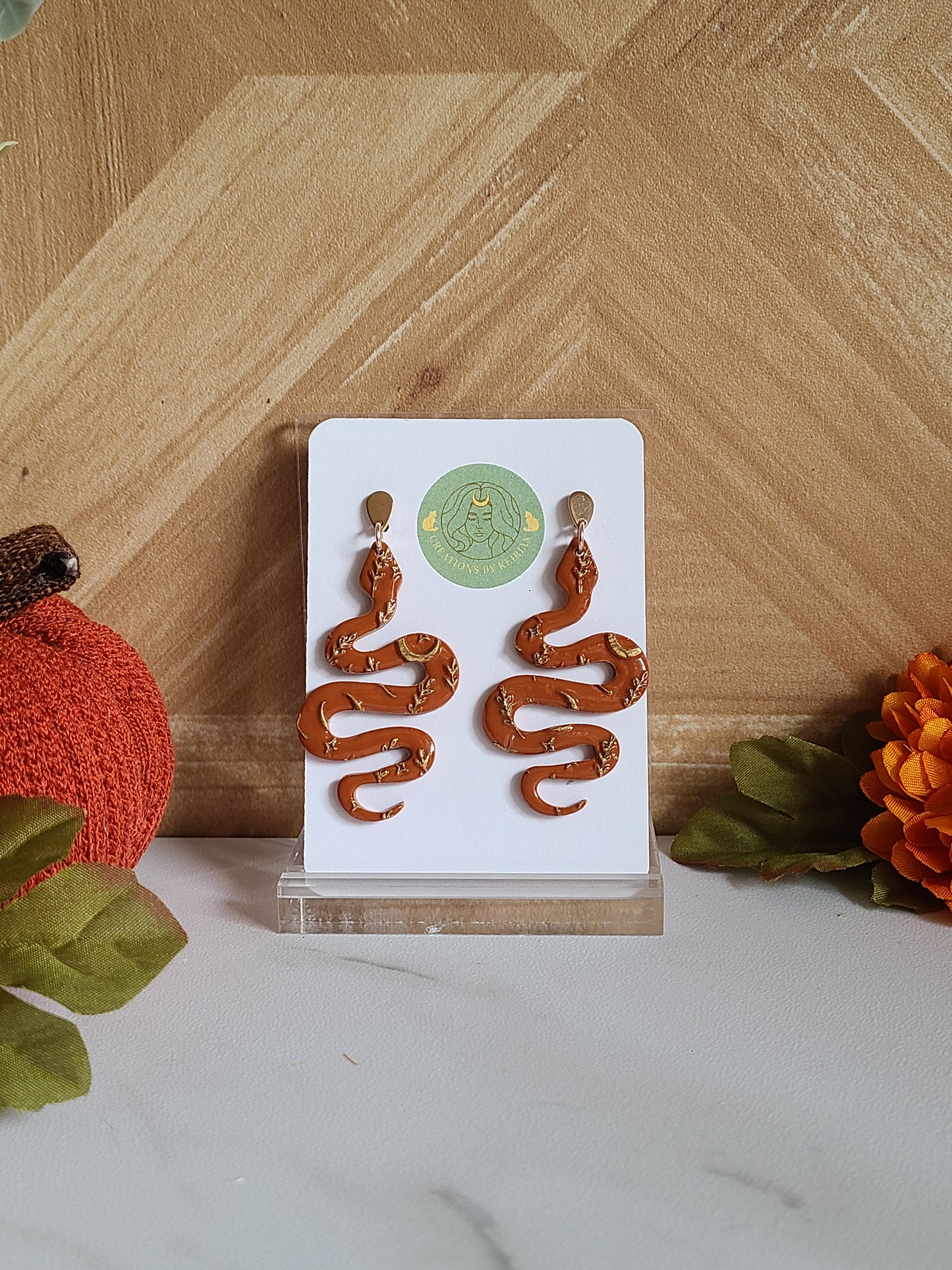 Terracotta and bronze snakes