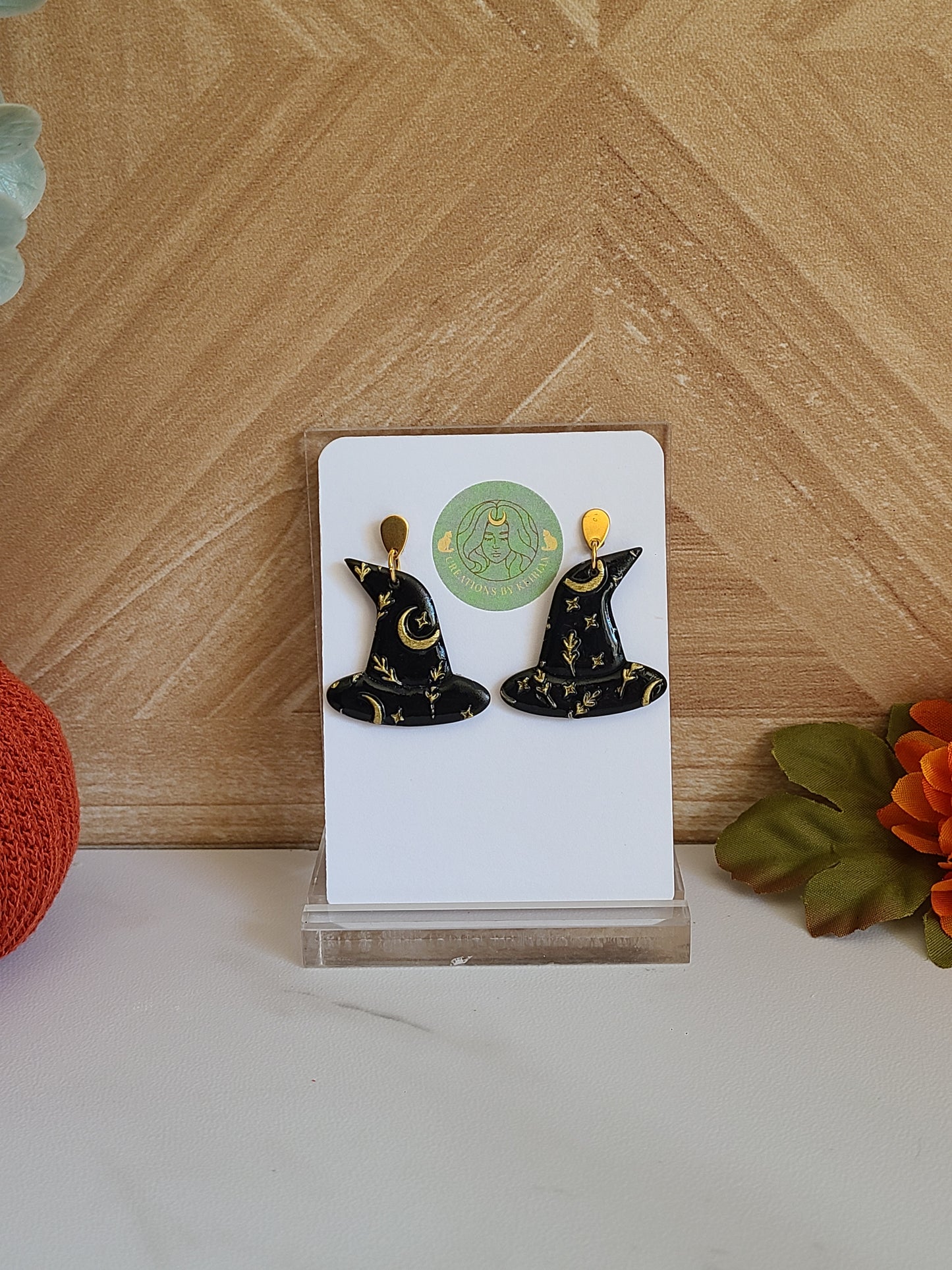 Black and gold Witch Hats